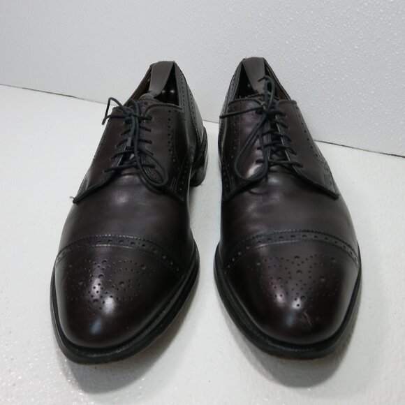Allen Edmonds Sanford Cap Toe Oil Tanned Leather Dress Oxfords Shoes Mens 10.5 C - Picture 6 of 7